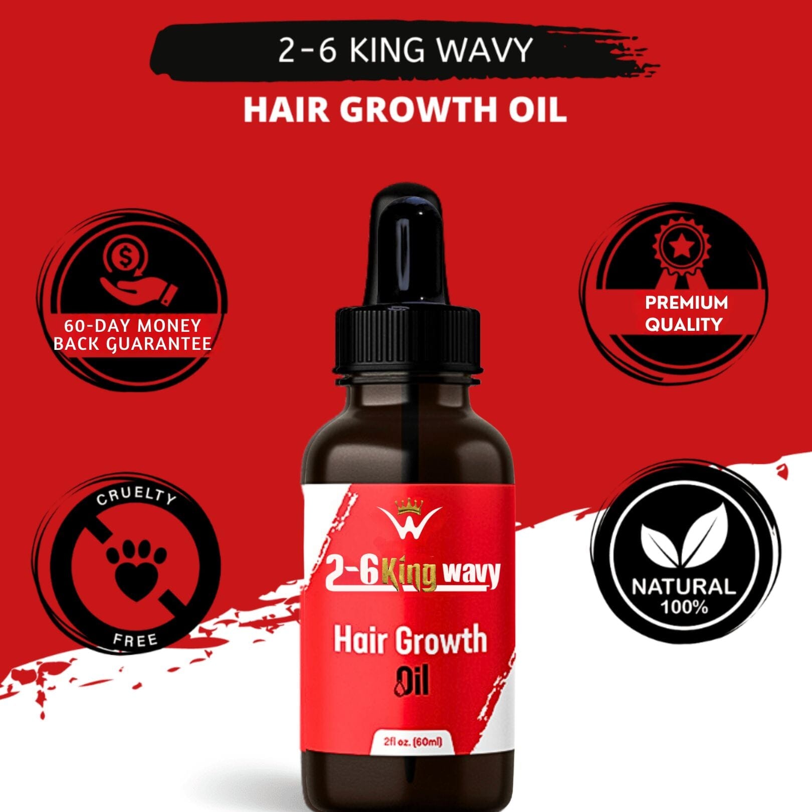 Hair Growth Oil 2oz Premium Quality